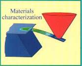 Simulation of material characterization via an AFM probe